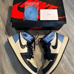 Nike Air Jordan 1 High - Navy and Light Blue